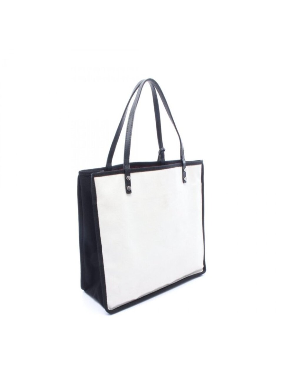 Chanel Tote 5 White Canvas Leather with Charm 5 - Picture 2 of 7